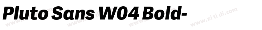 Pluto Sans W04 Bold字体转换